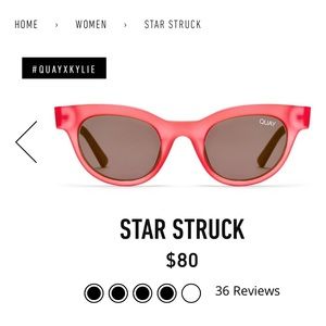 BRAND NEW Quay x Kylie Jenner Star Struck